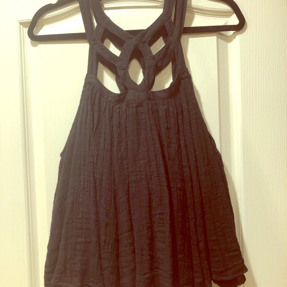 Free people flowy black tunic